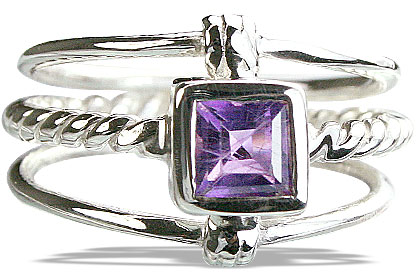 SKU 14254 - a Amethyst rings Jewelry Design image