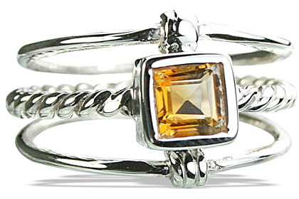 SKU 14257 - a Citrine rings Jewelry Design image