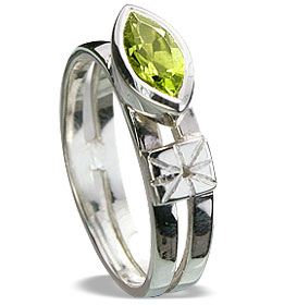 SKU 14283 - a Peridot rings Jewelry Design image