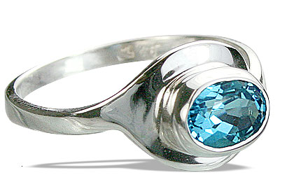 SKU 14294 - a Blue topaz rings Jewelry Design image