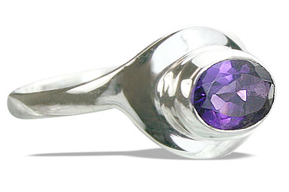SKU 14295 - a Amethyst rings Jewelry Design image