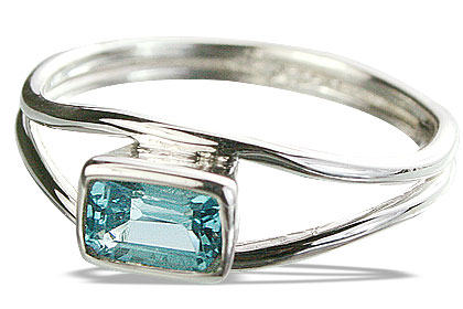 SKU 14297 - a Blue topaz rings Jewelry Design image