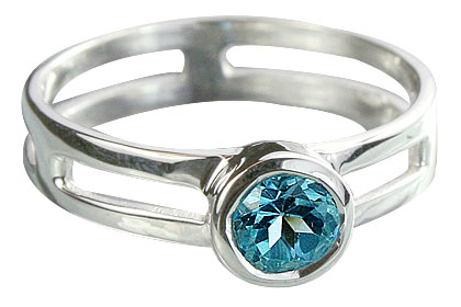 SKU 14321 - a Blue topaz rings Jewelry Design image