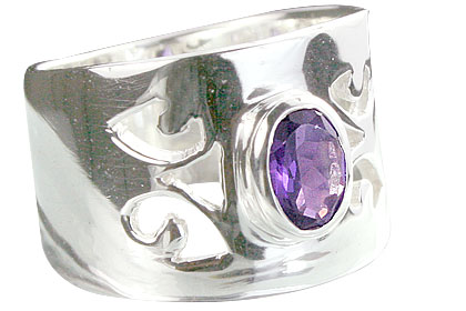 SKU 14334 - a Amethyst rings Jewelry Design image