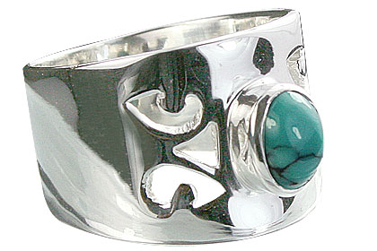 SKU 14337 - a Turquoise rings Jewelry Design image