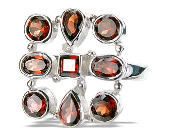 SKU 14352 - a Garnet rings Jewelry Design image