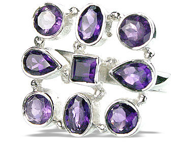 SKU 14356 - a Amethyst rings Jewelry Design image