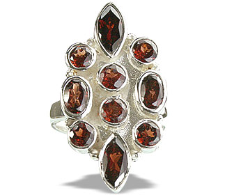 SKU 14399 - a Garnet rings Jewelry Design image