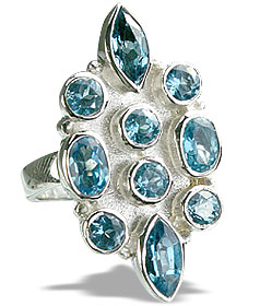 SKU 14400 - a Blue topaz rings Jewelry Design image