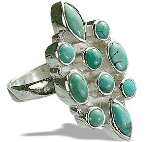 SKU 14401 - a Turquoise rings Jewelry Design image