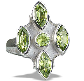 SKU 14418 - a Peridot rings Jewelry Design image