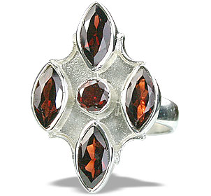 SKU 14419 - a Garnet rings Jewelry Design image