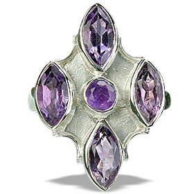 SKU 14420 - a Amethyst rings Jewelry Design image