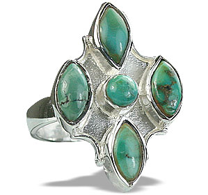 SKU 14425 - a Turquoise rings Jewelry Design image
