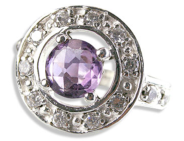 SKU 14570 - a Amethyst rings Jewelry Design image