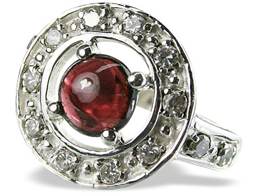 SKU 14573 - a Garnet rings Jewelry Design image