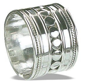 SKU 14884 - a Silver rings Jewelry Design image