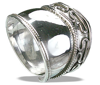 SKU 14887 - a Silver rings Jewelry Design image