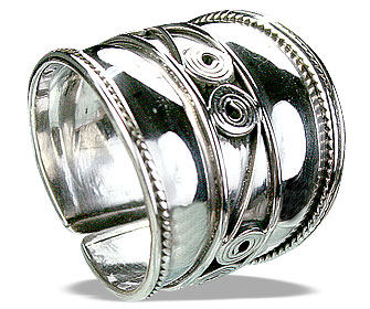 SKU 14889 - a Silver rings Jewelry Design image