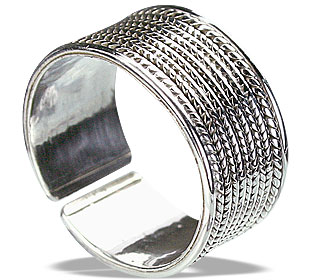 SKU 14890 - a Silver rings Jewelry Design image