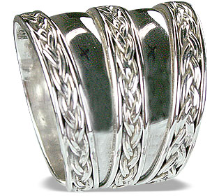 SKU 14892 - a Silver rings Jewelry Design image