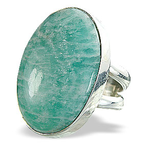 SKU 14896 - a Amazonite rings Jewelry Design image