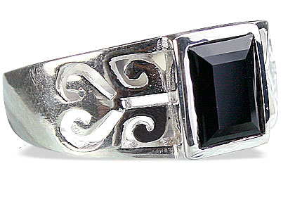 SKU 15030 - a Onyx rings Jewelry Design image