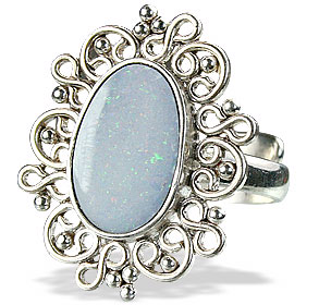 SKU 15216 - a Opal rings Jewelry Design image