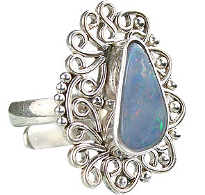SKU 15226 - a Opal rings Jewelry Design image