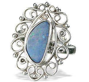 SKU 15228 - a Opal rings Jewelry Design image