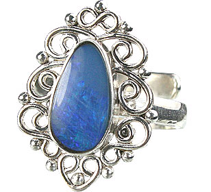 SKU 15232 - a Opal rings Jewelry Design image
