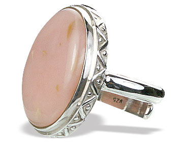 SKU 15366 - a Pink Opal rings Jewelry Design image