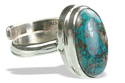 SKU 15384 - a Chrysocolla rings Jewelry Design image