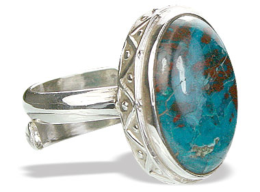 SKU 15401 - a Chrysocolla rings Jewelry Design image