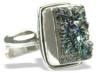 SKU 15408 - a Drusy rings Jewelry Design image
