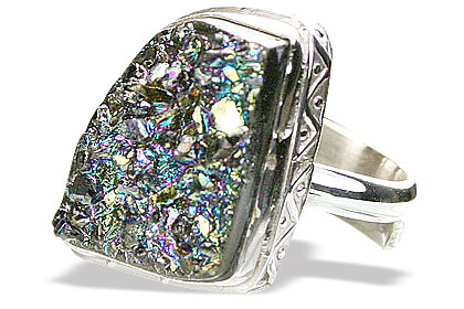 SKU 15414 - a Drusy rings Jewelry Design image