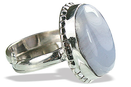 SKU 15497 - a Blue Lace Agate rings Jewelry Design image