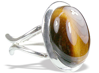 SKU 15595 - a Tiger eye rings Jewelry Design image