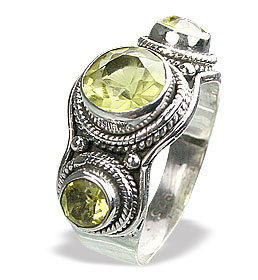 SKU 15598 - a Lemon quartz rings Jewelry Design image