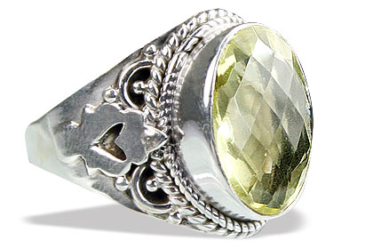 SKU 15599 - a Lemon quartz rings Jewelry Design image
