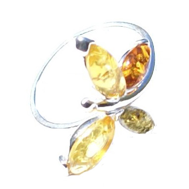 SKU 15796 - a Amber rings Jewelry Design image