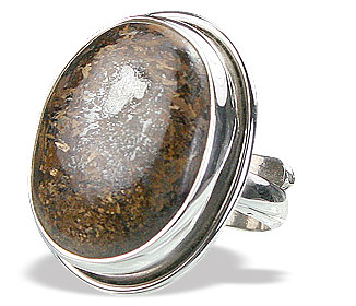 SKU 15924 - a Bronzite rings Jewelry Design image