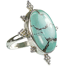 SKU 15932 - a Turquoise rings Jewelry Design image