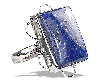 SKU 15953 - a Lapis lazuli rings Jewelry Design image
