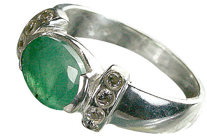 SKU 16185 - a Emerald rings Jewelry Design image