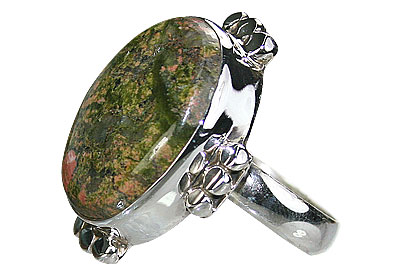 SKU 16260 - a Unakite rings Jewelry Design image