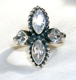 SKU 1700 - a White topaz Rings Jewelry Design image