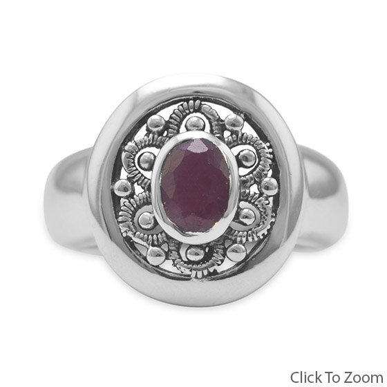 SKU 20907 - a Ruby Rings Jewelry Design image