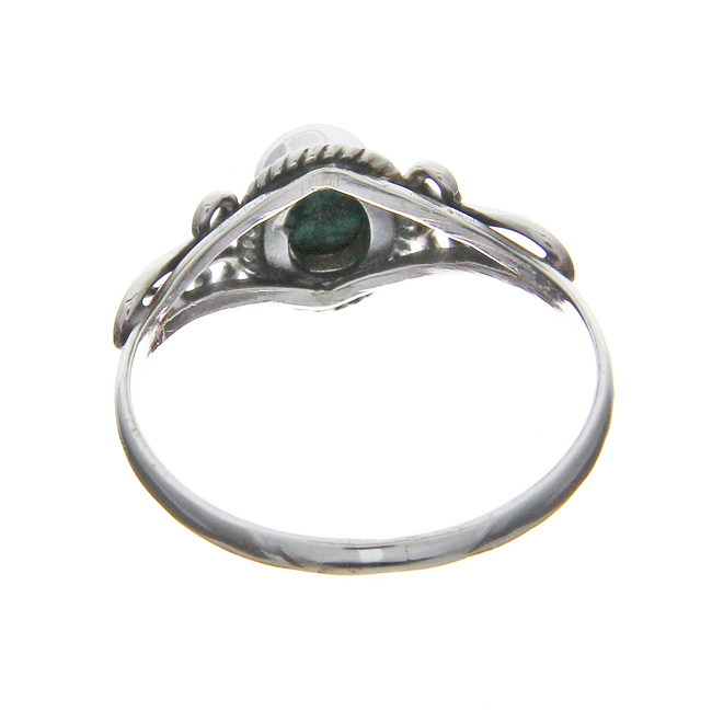 SKU 20954 - a Malachite Rings Jewelry Design image