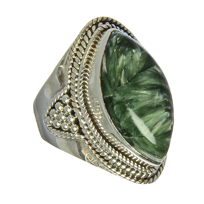SKU 21197 - a Seraphinite Rings Jewelry Design image